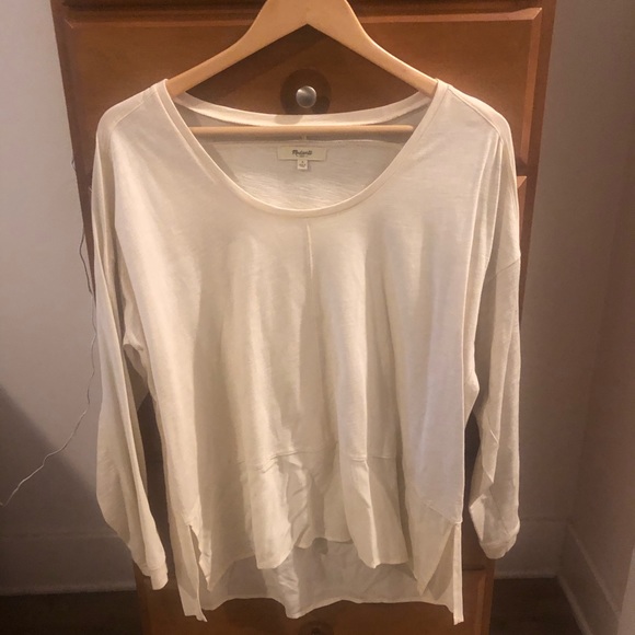 Madewell cream silk-edge dolman top - Picture 2 of 8